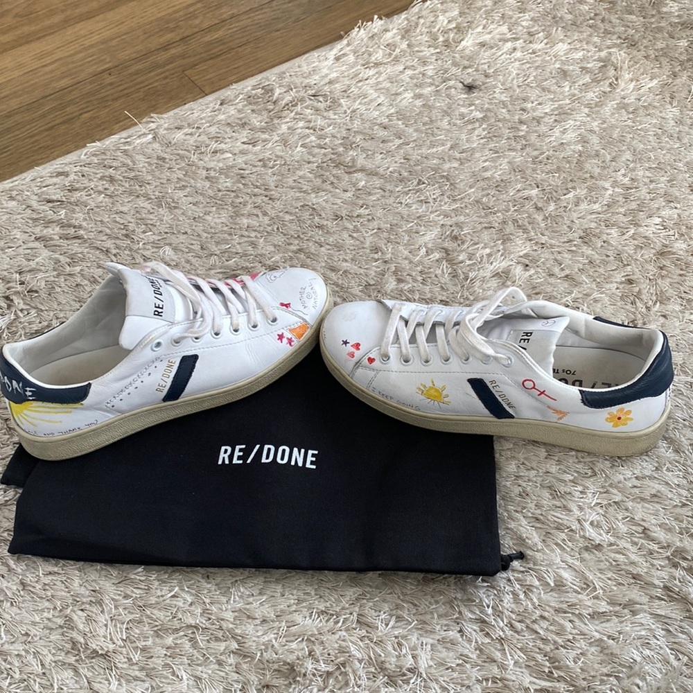 Re/done retro sneakers size 36. Good condition. Lightly worn.